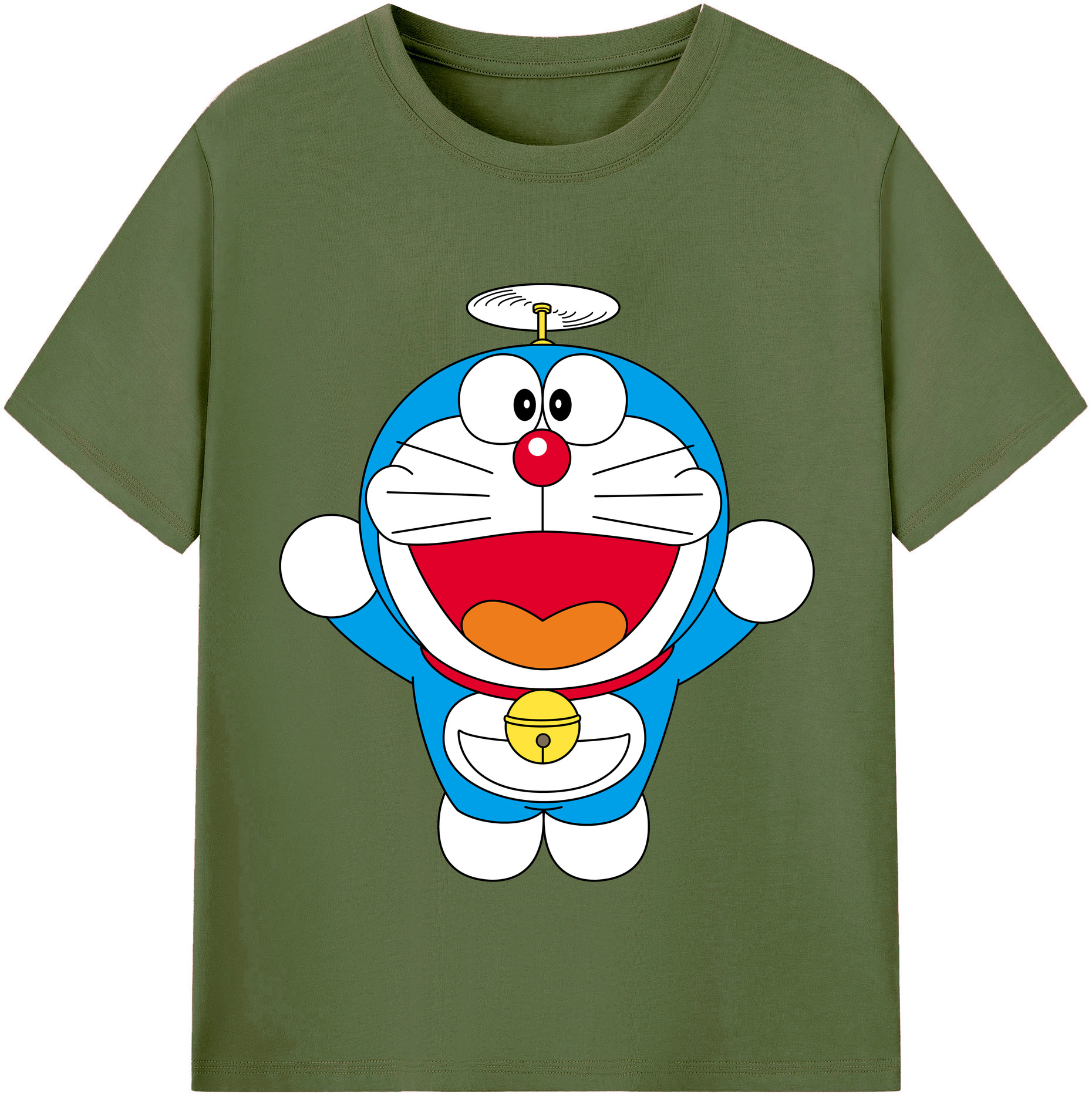 （画像用） ドラえもん Doraemon 綿100％半袖Tシャツ（フロントプリント）